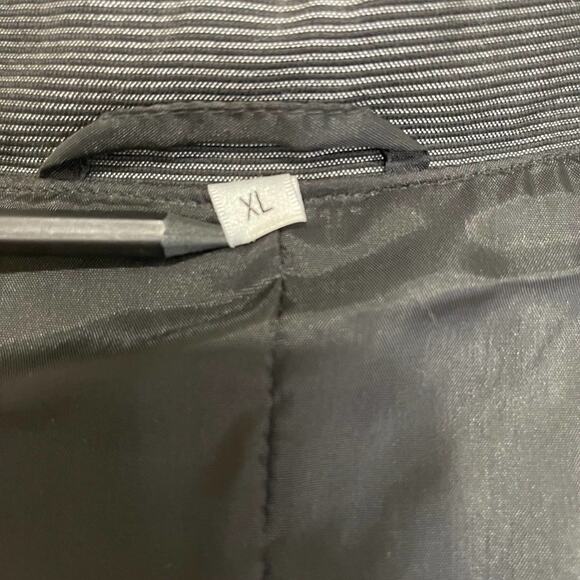 FLORENZI Collection Vintage 80s 90s Black Gray Blazer Jacket Size XL - Picture 4 of 13